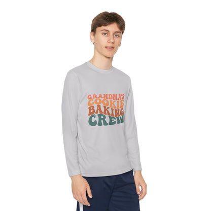 Kids Long Sleeve Grandma Cookie Baking Crew