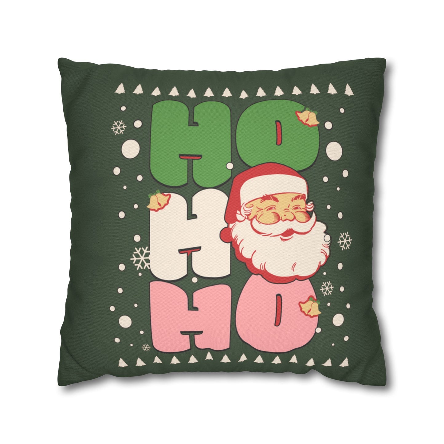 Green Santa Claus Pillow Cover
