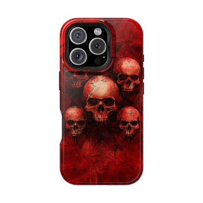 Red Skulls MagSafe iPhone Case