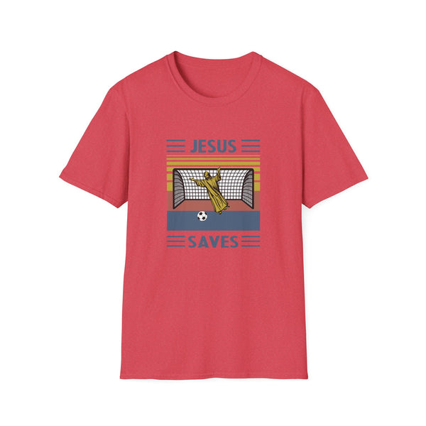 Jesus Saves Unisex Softstyle T-Shirt Funny TShirt Christian TShirt
