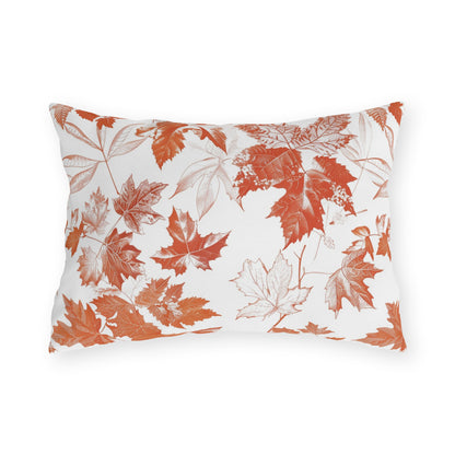 Autumn Leaf Outdoor Pillows, Decorative Garden Cushion, Fall Home Decor, Patio Accessories, Cozy Outdoor Throw Pillows