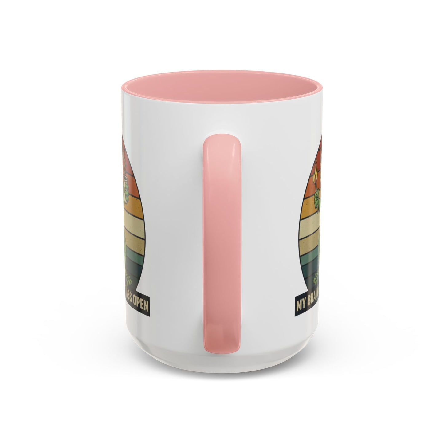 "Too Many Tabs Open" Retro Frog Accent Mug - 11oz & 15oz Ceramic Coffee Cup