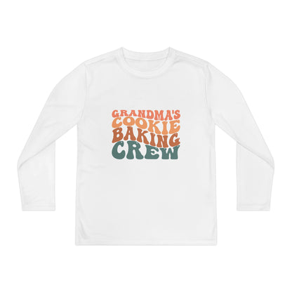 Kids Long Sleeve Grandma Cookie Baking Crew