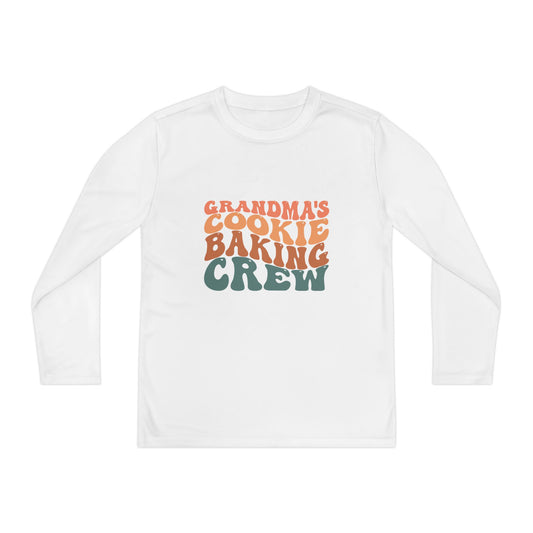 Kids Long Sleeve Grandma Cookie Baking Crew