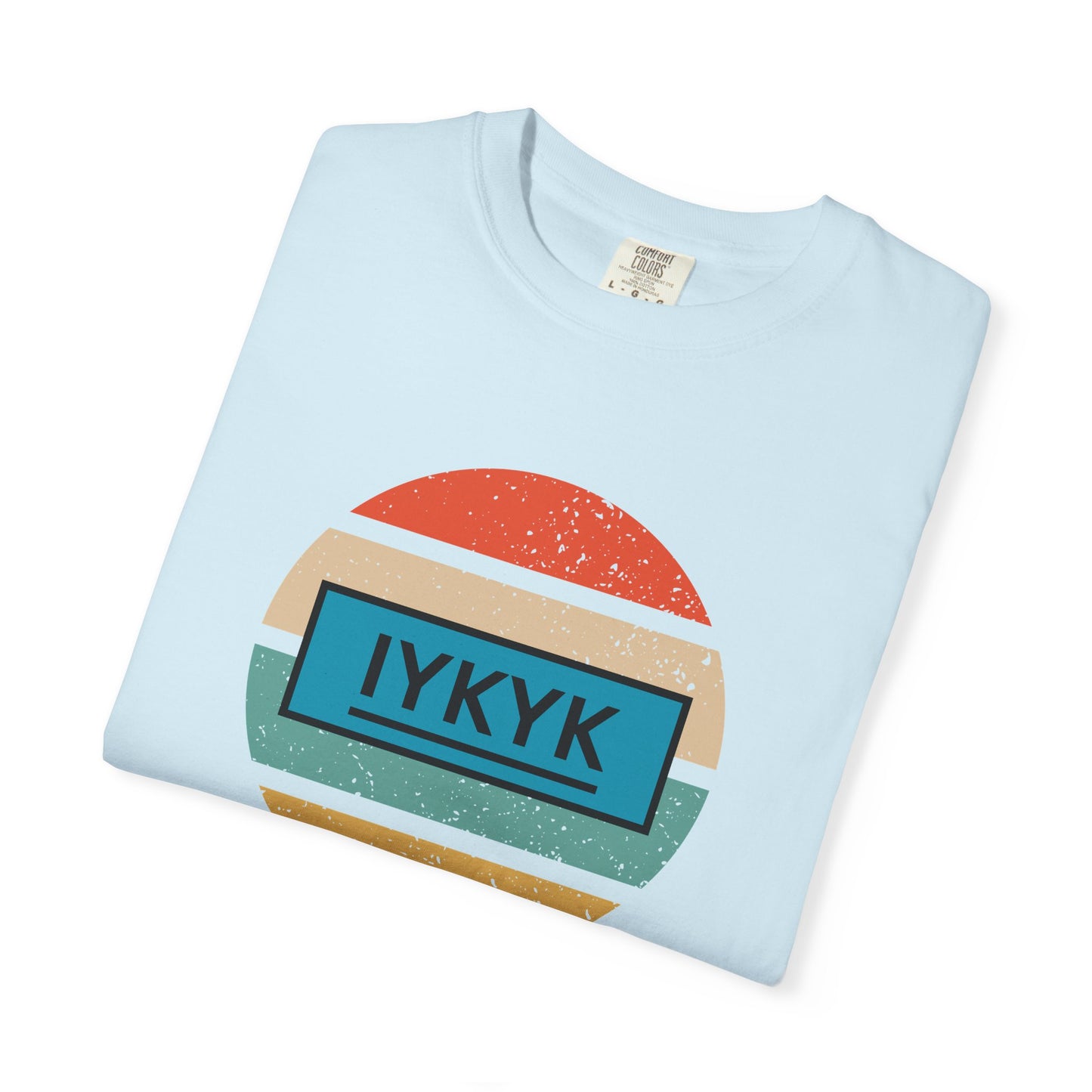IYKYK Vintage Style Tee with Retro Rainbow