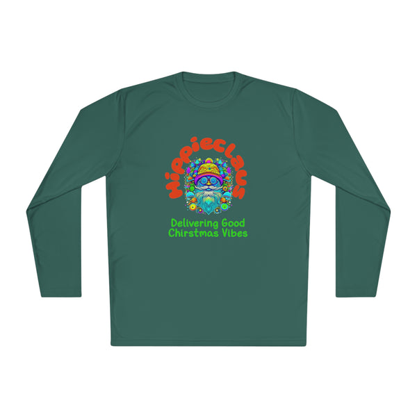 Unisex Long Sleeve TShirt Hippie Claus Graphic Tshirt Funny Tee
