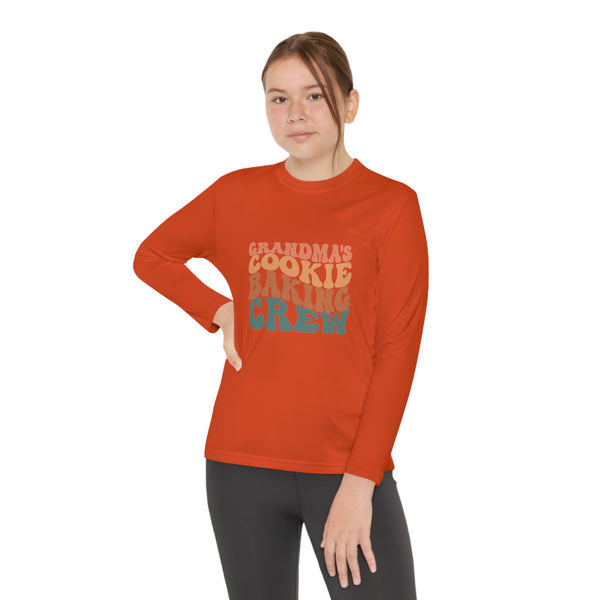 Kids Long Sleeve Grandma Cookie Baking Crew