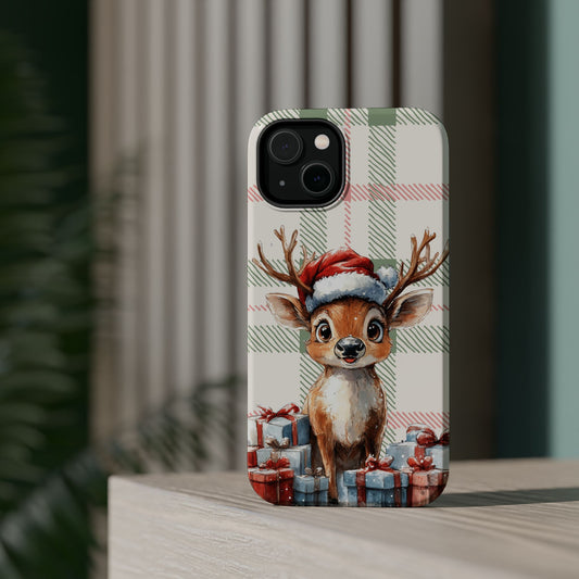 Festive Reindeer MagSafe Christmas iPhone Case