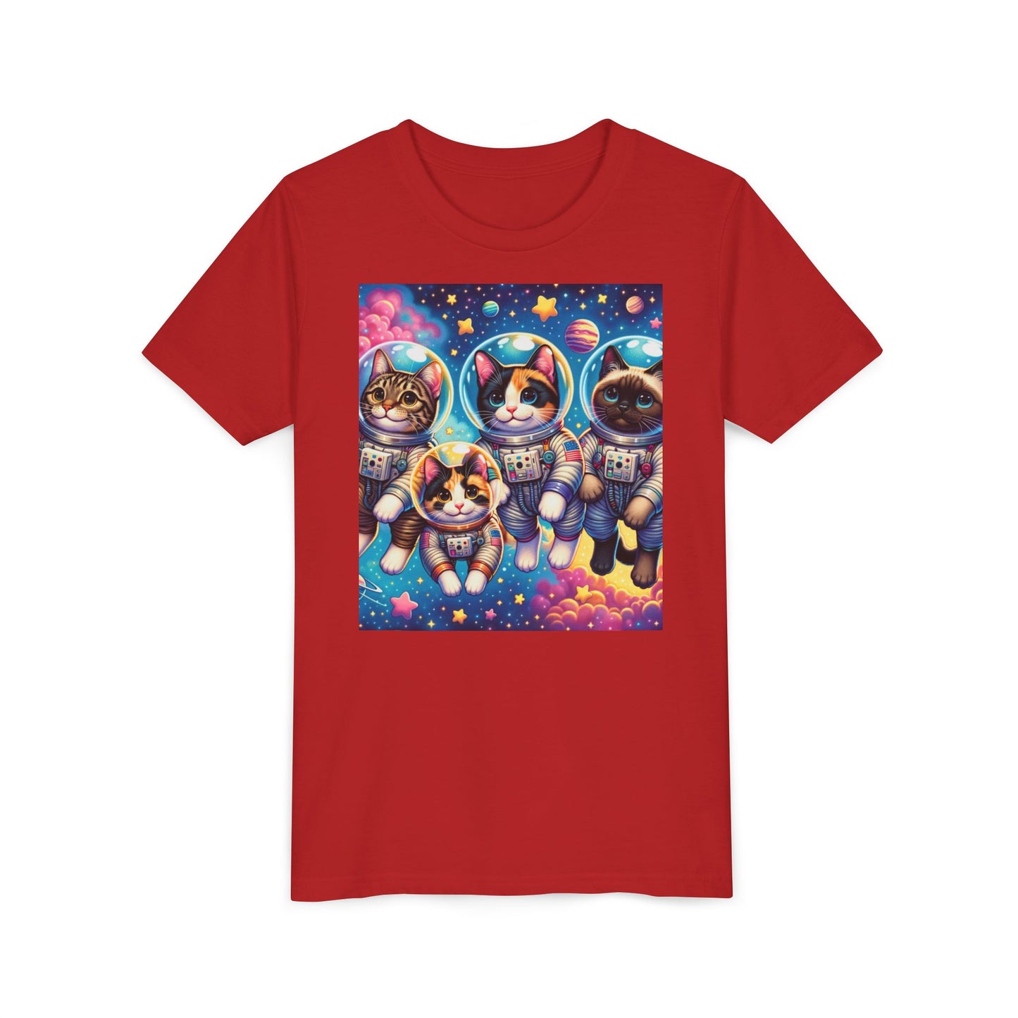 Kids Cats In Space TShirt Kids Graphic Tee