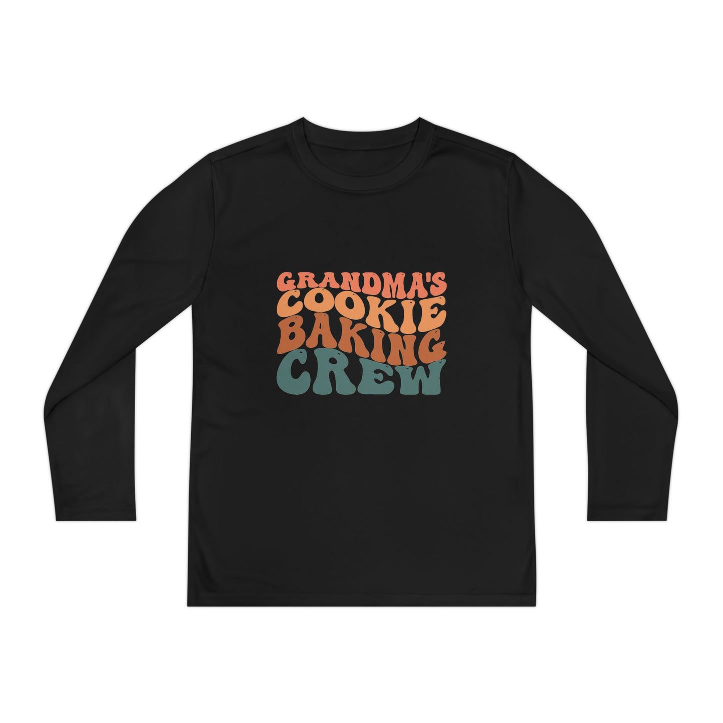 Kids Long Sleeve Grandma Cookie Baking Crew