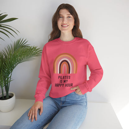 Pilates Is My Happy Hour Sweatshirt Crewneck Sweatshirt
