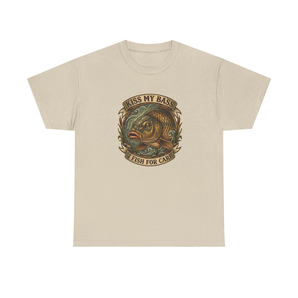Kiss My Bass, Fish For Cash - Bass Angler Tee