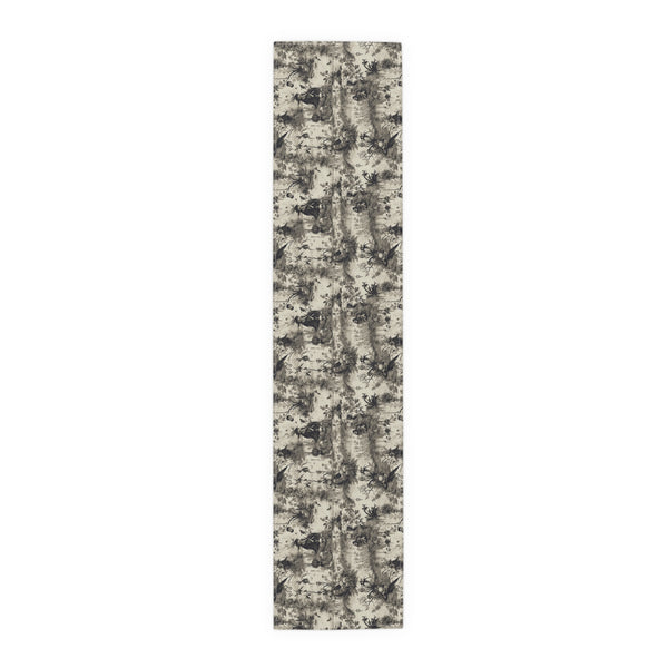 Gothic Toile Table Runner
