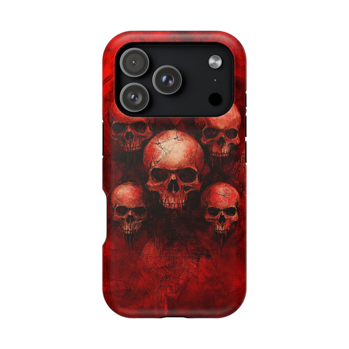 Red Skulls MagSafe iPhone Case