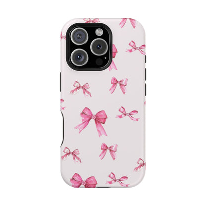 Coquette Pink Bow MagSafe iPhone Case