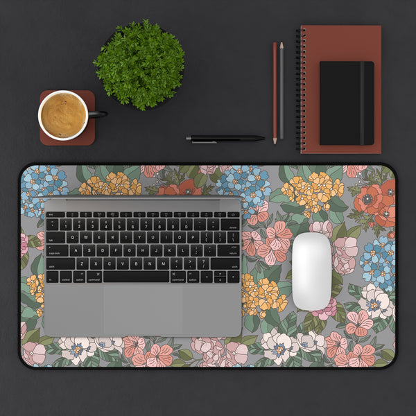Floral Pattern Desk Mat