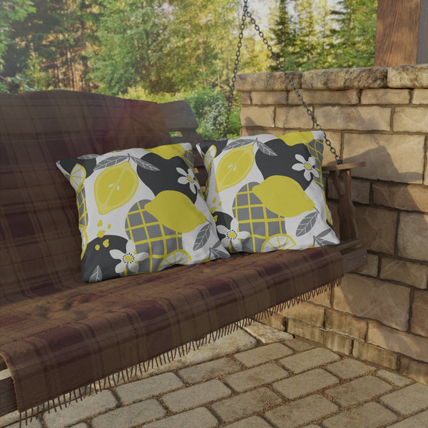 Outdoor Pillow - Lemon Citrus Outdoor Throw Pillow