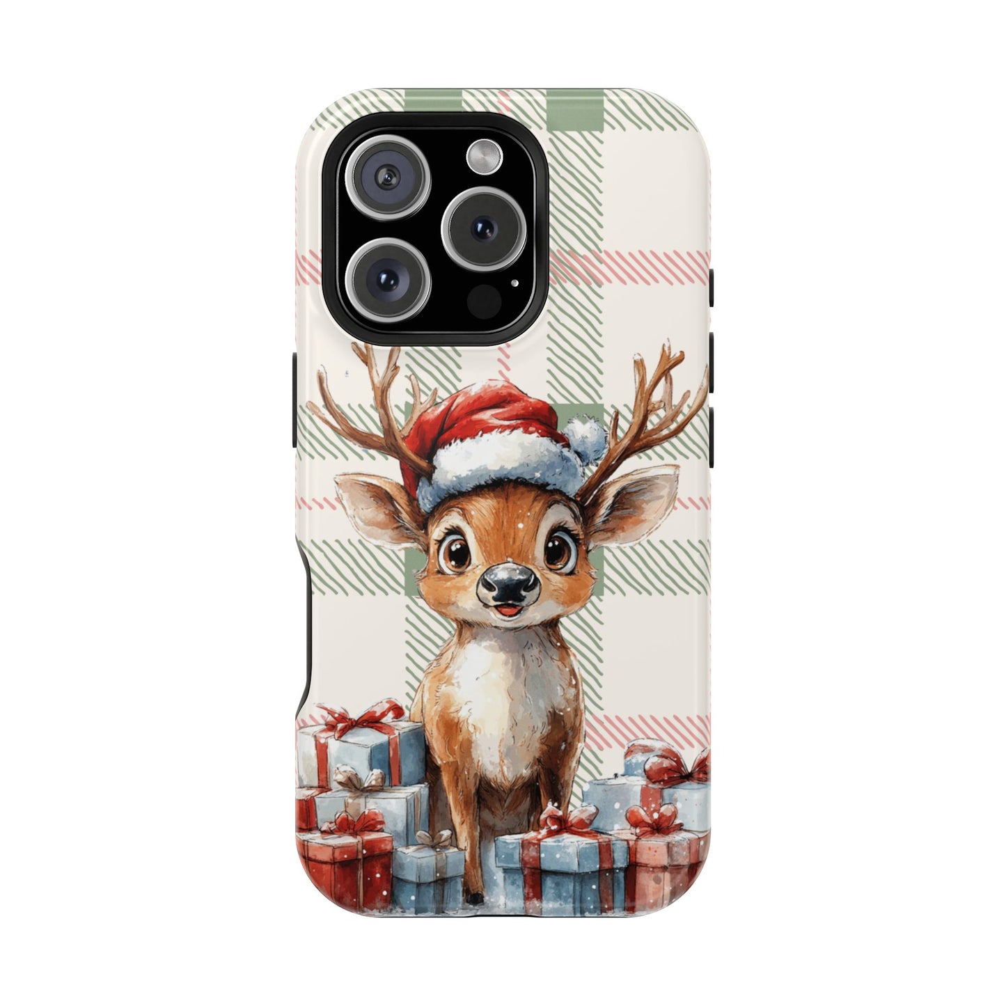 Festive Reindeer MagSafe Christmas iPhone Case