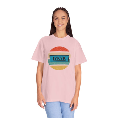 IYKYK Vintage Style Tee with Retro Rainbow