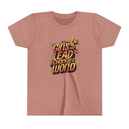 Girls Who Lead Will Change the World - Youth Tee