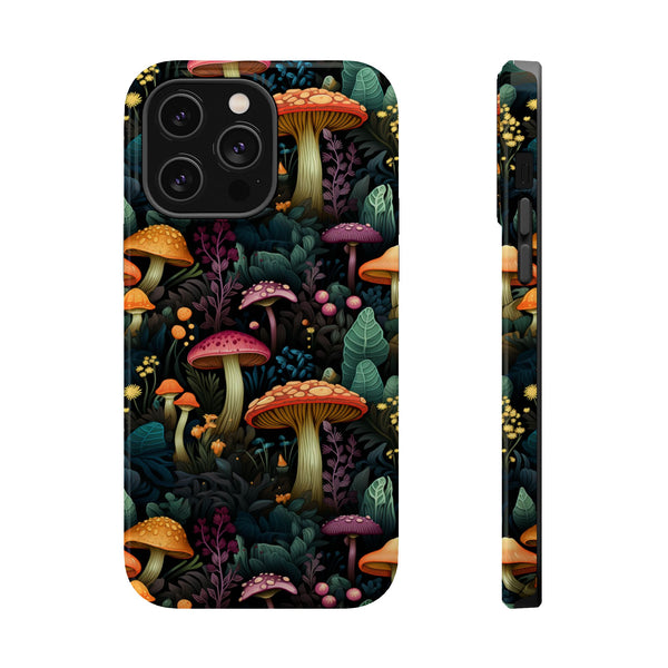 Mushroom Forest Magnetic Tough iPhone Case - Enchanting, Durable, and Unique