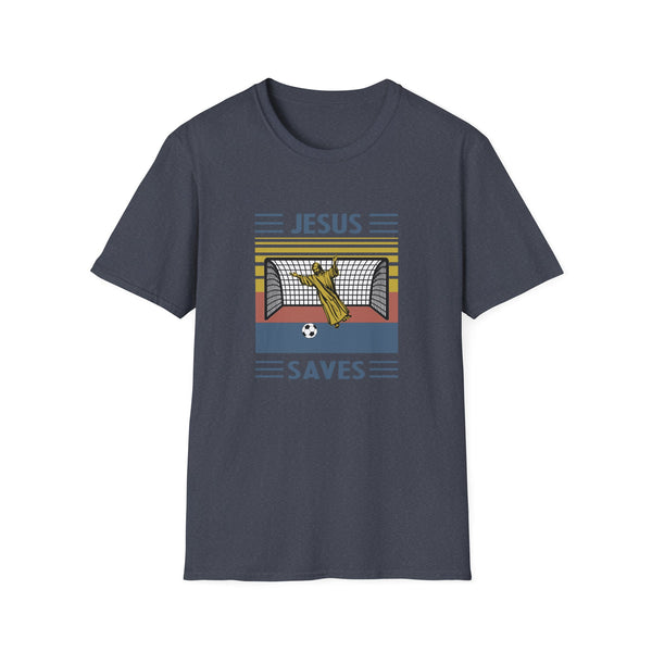 Jesus Saves Unisex Softstyle T-Shirt Funny TShirt Christian TShirt