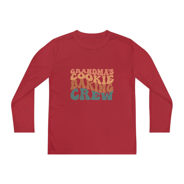 Kids Long Sleeve Grandma Cookie Baking Crew