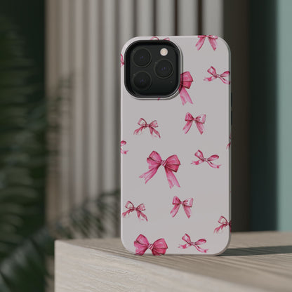 Coquette Pink Bow MagSafe iPhone Case