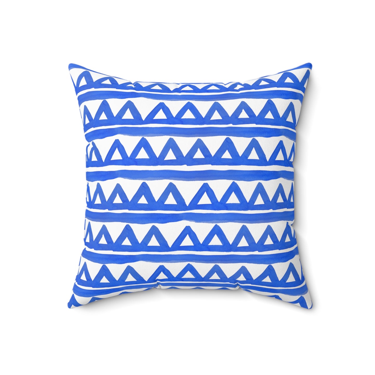 Blue Geometric - Indoor Throw Pillow