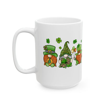 Chillin With My Gnomies | St. Patrick's Day Shamrock Coffee Mug | 11oz 15oz