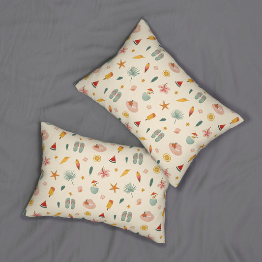 Tropical Summer Indoor Lumbar Pillow