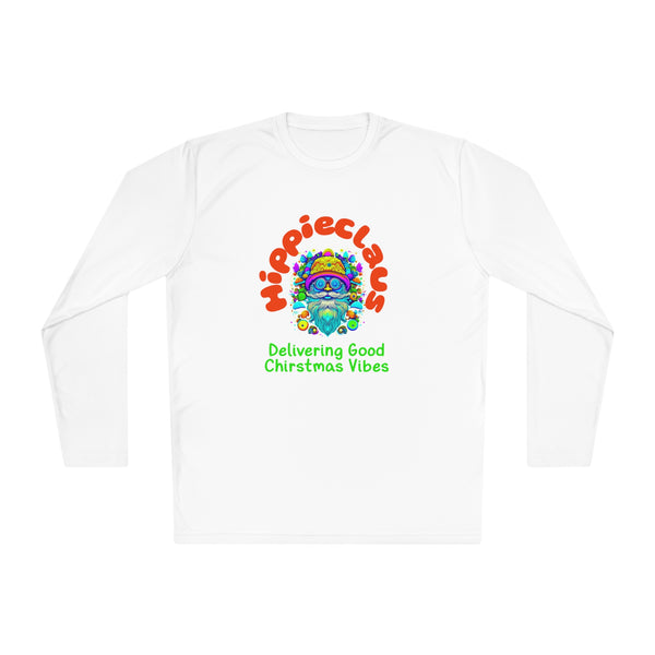 Unisex Long Sleeve TShirt Hippie Claus Graphic Tshirt Funny Tee