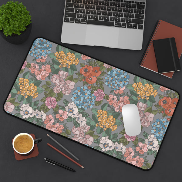 Floral Pattern Desk Mat