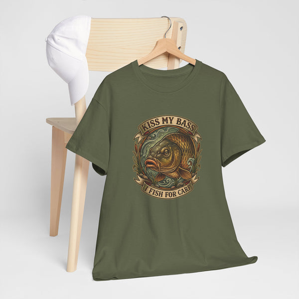 Kiss My Bass, Fish For Cash - Bass Angler Tee