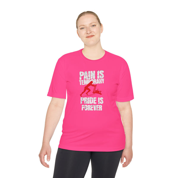 HYROX Inspired Women’s Performance Tee - Pain Is Temporary Pride Is Forever