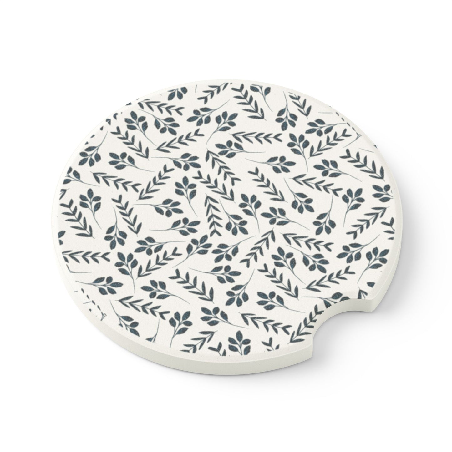 Botanical Soapstone Car Coaster, Floral Coaster, Car Accessories, Home Decor Gifts, Unique Car Gift, Eco-Friendly Coasters