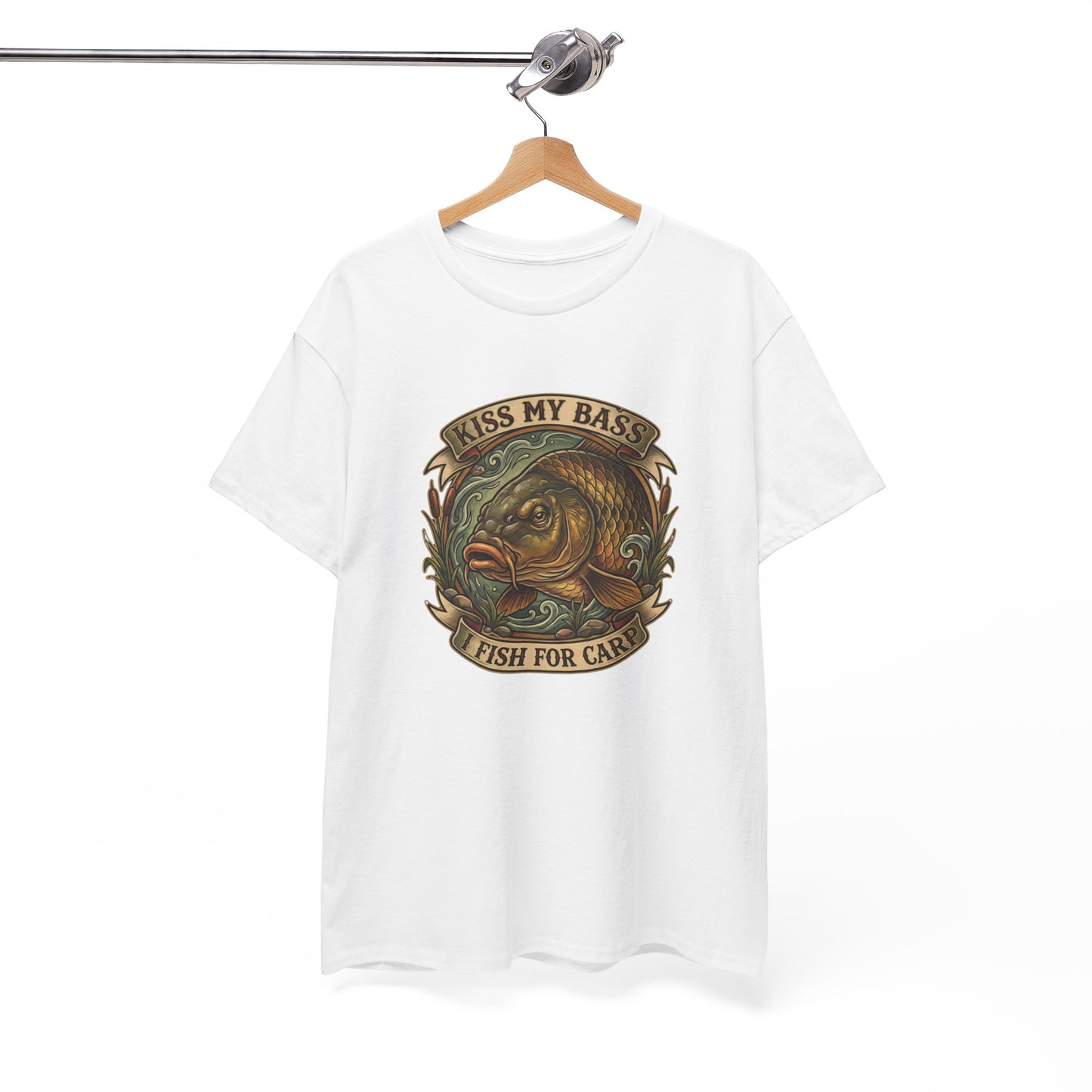 Kiss My Bass, Fish For Cash - Bass Angler Tee