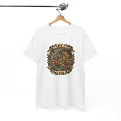 Kiss My Bass, Fish For Cash - Bass Angler Tee