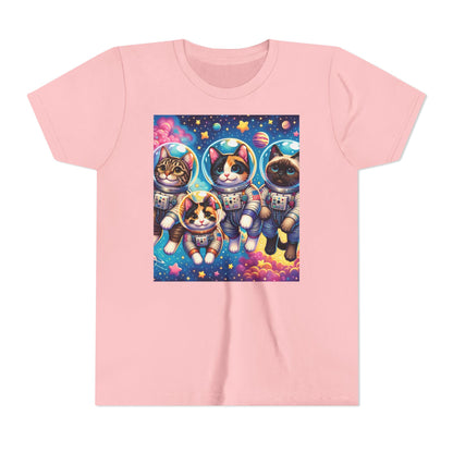 Kids Cats In Space TShirt Kids Graphic Tee