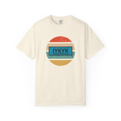 IYKYK Vintage Style Tee with Retro Rainbow