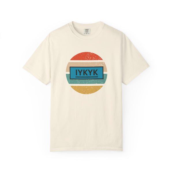 IYKYK Vintage Style Tee with Retro Rainbow