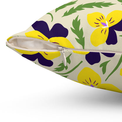 Violet Pansy - Indoor Throw Pillow