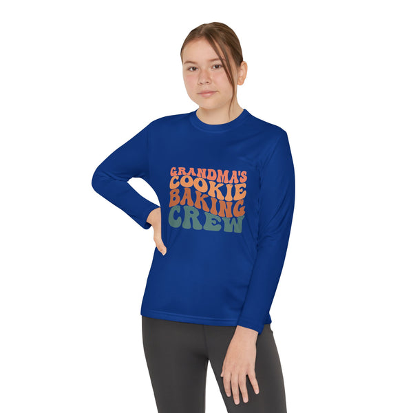 Kids Long Sleeve Grandma Cookie Baking Crew