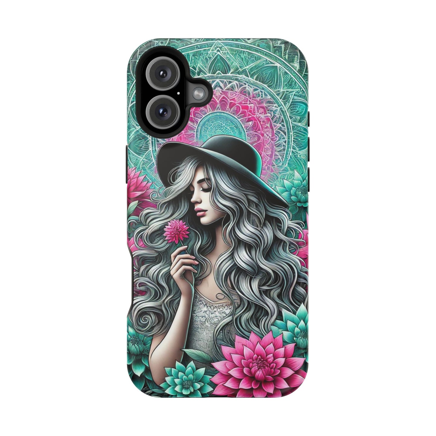 Boho Chic Floral MagSafe iPhone Case