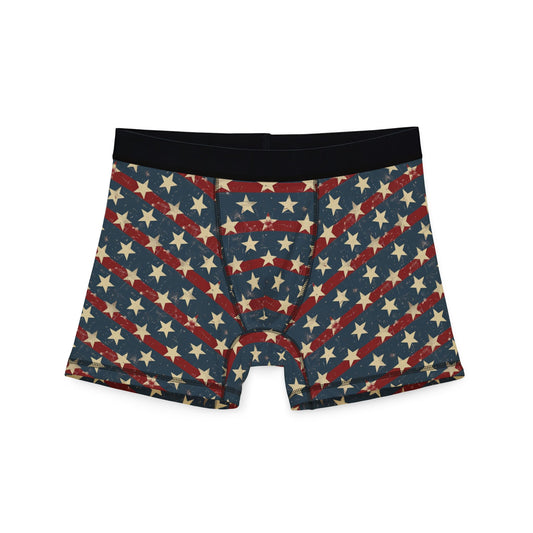 Mens Patriotic Boxer Briefs - USA Flag Design