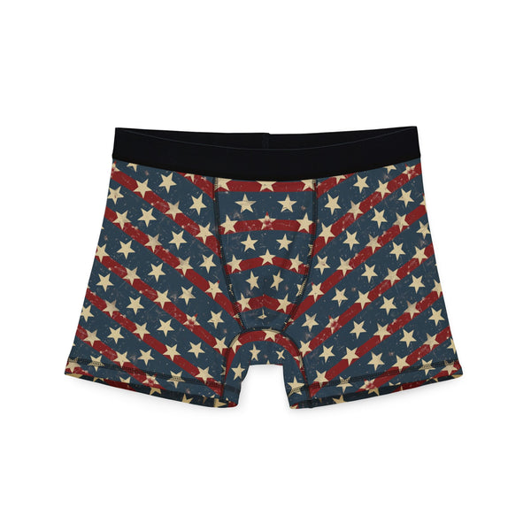 Mens Patriotic Boxer Briefs - USA Flag Design