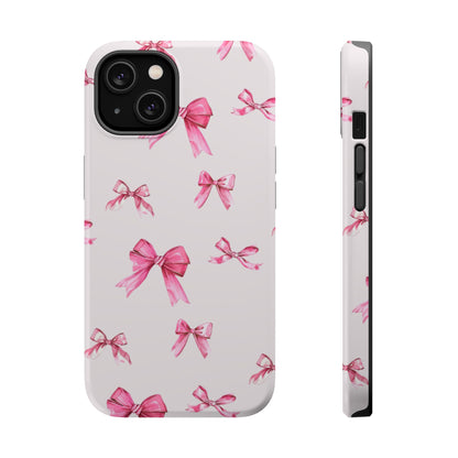 Coquette Pink Bow MagSafe iPhone Case