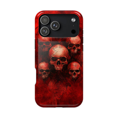 Red Skulls MagSafe iPhone Case