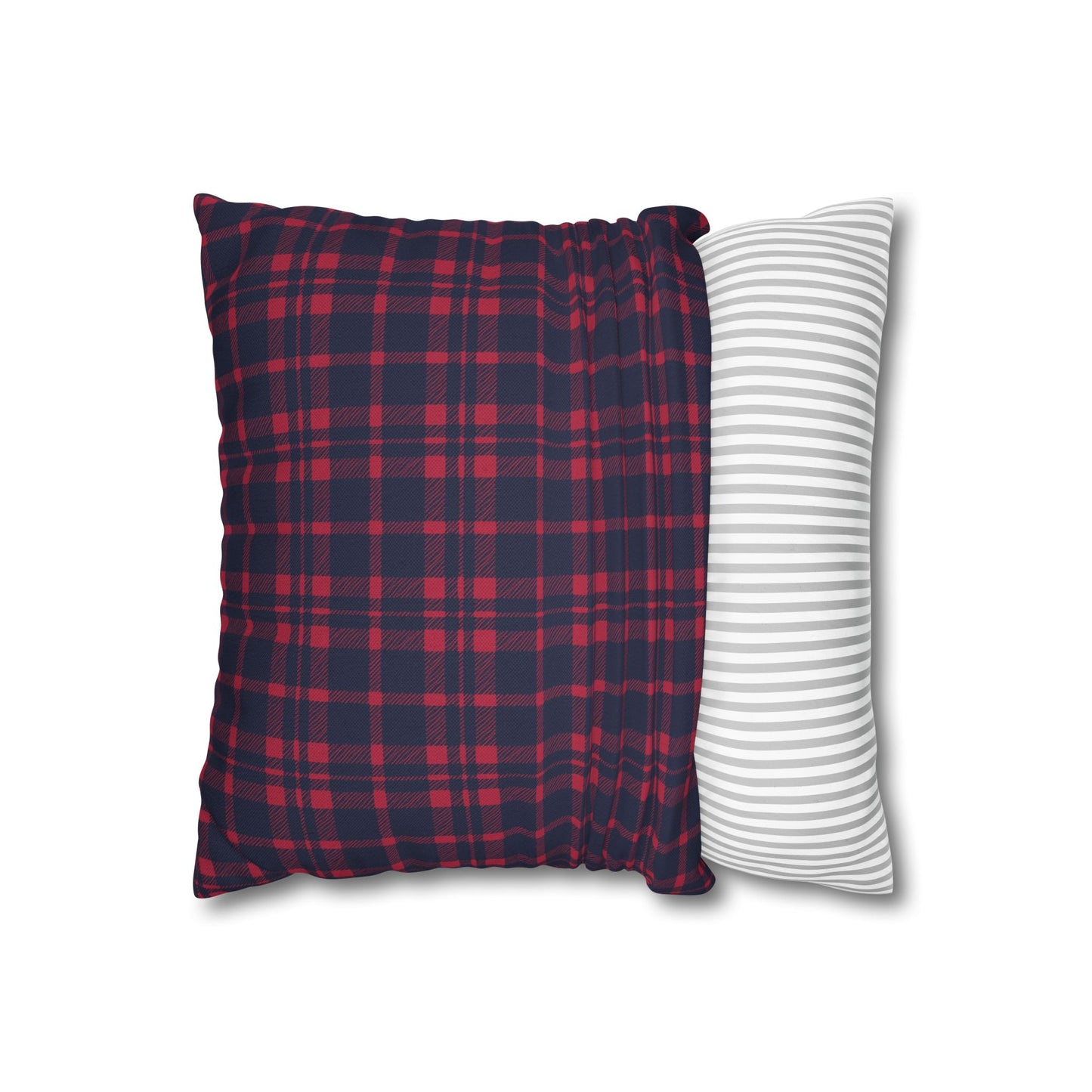 Blue & Red Plaid Christmas Pillowcase