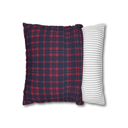 Blue & Red Plaid Christmas Pillowcase